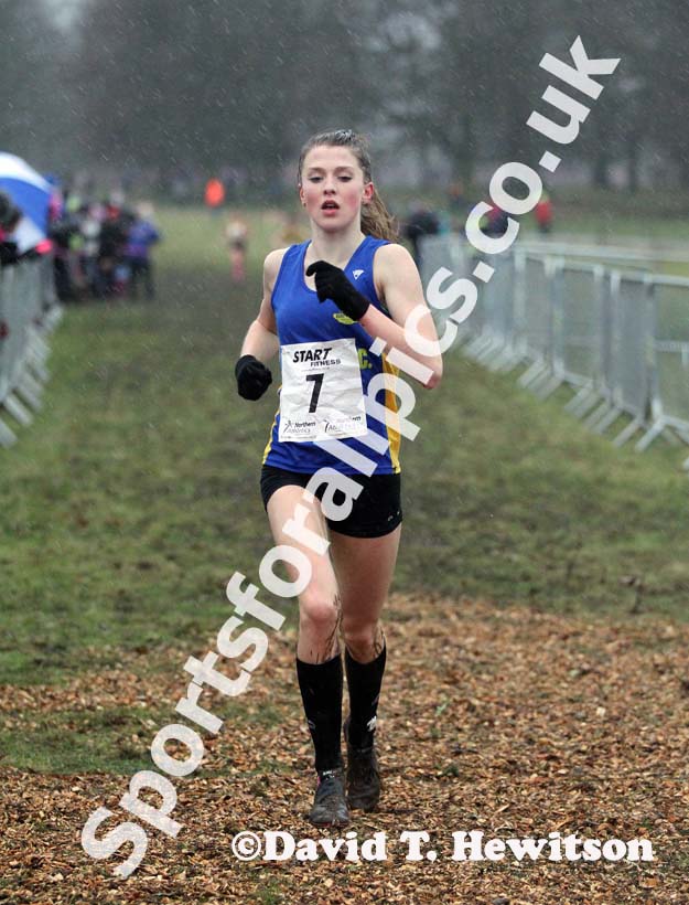 Under-15 girls winner Northern Cross Country Champs, Knowsley Safari Park. Photo: David T. Hewitson/Sports for All Pics
